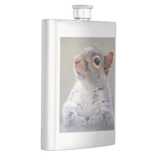 キュートな奇妙なリスのプロフィール写真 フラスク (右)