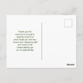 キュートな奇妙なリス自然写真 ポストカード (裏面)