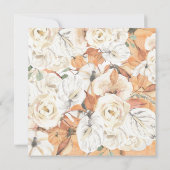 キュートな女の子の友情と感謝祭のディナー 招待状 (裏面)