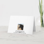 キュートな女ウマ科の性の卒業生D.V.M.おめでとう カード (裏面)