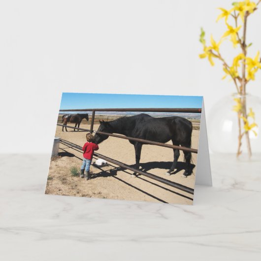 キュートな女ウマ科の性の卒業生D.V.M.おめでとう カード (黄色い花)