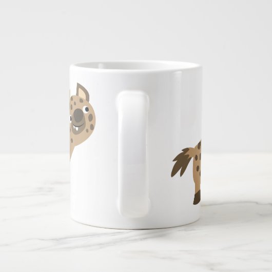 キュートな好奇心の漫画ハイエナジャンボマグカップ ジャンボコーヒーマグカップ (裏面)