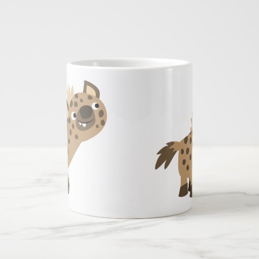 キュートな好奇心の漫画ハイエナジャンボマグカップ ジャンボコーヒーマグカップ (正面)