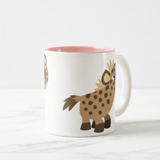 キュートな好奇心の漫画ハイナマグカップ ツートーンマグカップ (正面右)