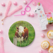 キュートな好奇心の牛4Lilly ペーパープレート (パーティー)