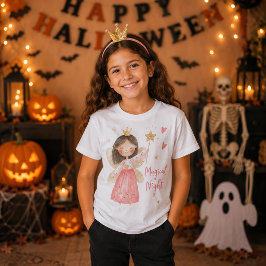 キュートな妖精のプリンセス魔法の夜ハロウィン Tシャツ