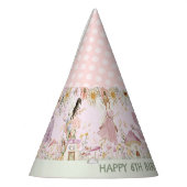 キュートな妖精の野の花の花 誕生日 パーティーハット (左)
