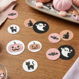 キュートな子供たちのハロウィンミックス ピンク オレンジ ID1325 コンフェッティ