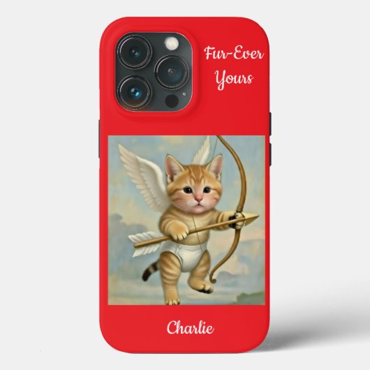 キュートな子猫のキューピッド Case-Mate iPhoneケース (裏面)