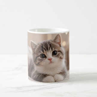 キュートな子猫のマグカップデザイン | かわいい猫のコーヒーカップ コーヒーマグカップ