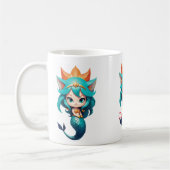 キュートな子猫の人魚 サンダーの入り江 コーヒーマグカップ (左)