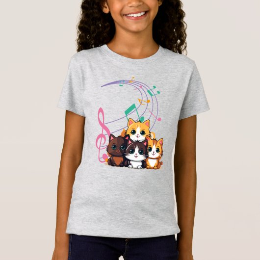 キュートな子猫の歌 Tシャツ (正面)