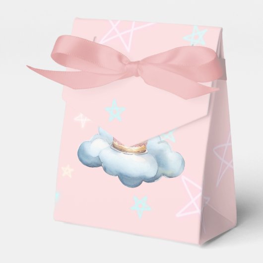 キュートな子猫の誕生日ギフトボックス_ パステルデザイン フェイバーボックス (正面サイド)