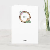 キュートな子猫素朴がクリスマスに シーズンカード (裏面)