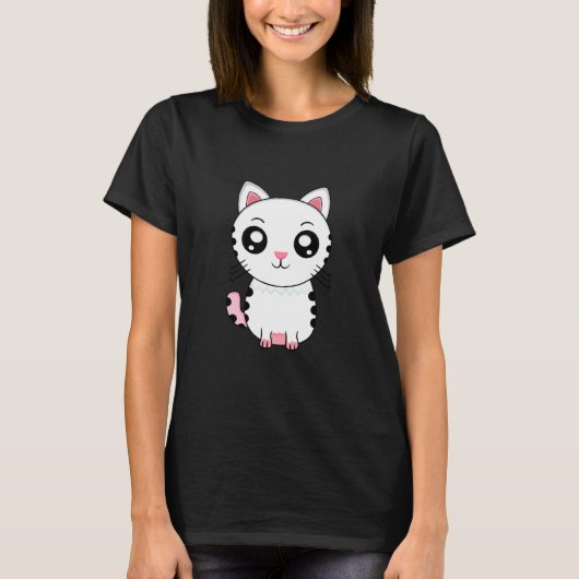 キュートな子猫 Tシャツ (正面)