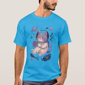 キュートな宇宙猫アート | メオーストラナウトフュエル マグ&Tシャツ Tシャツ