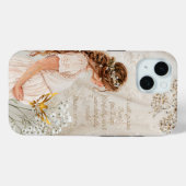 キュートな宗教的な妊婦 レース フラワー ハト Case-Mate iPhoneケース (裏面 (横))