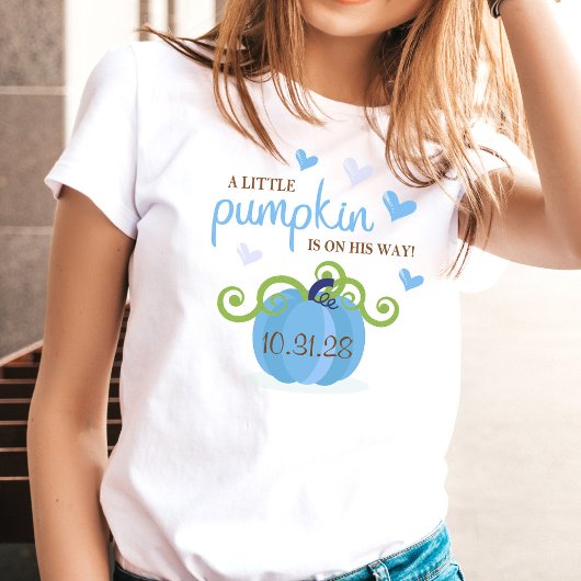 キュートな小さなカボチャのベビーシャワー Tシャツ