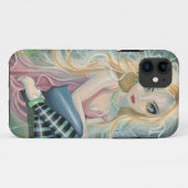 キュートな小さな星の光の妖精の幻想的なアートのiPhoneケース Case-Mate iPhoneケース (裏面(横))