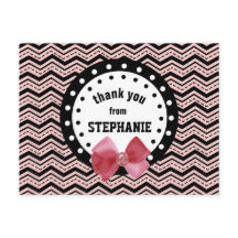 キュートな山形、ドット、ボーピンクとブラックZ55