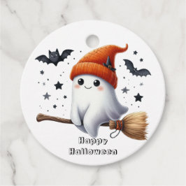 キュートな幽霊のかぼちゃのハロウィン フェイバータグ