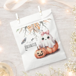 キュートな幽霊のかぼちゃコウモリハロウィン フェイバーバッグ