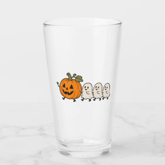 キュートな幽霊のパレード ハロウィン カボチャ ガラスタンブラー