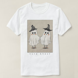 キュートな幽霊の友達 ハロウィン | かわいい幽霊 Tシャツ