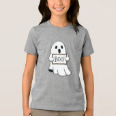 キュートな幽霊のBOOが楽しい トライブレンドＴシャツ (正面)