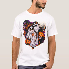 キュートな幽霊カップルハロウィンコスチュームTシャツ - Spoo Tシャツ