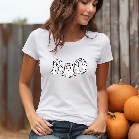 キュートな幽霊ブー ハロウィンTシャツ Tシャツ