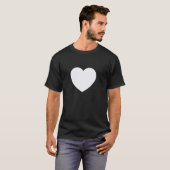 キュートな幽霊 白いストライプ 縦ライン パターン ミ Tシャツ (正面フル)