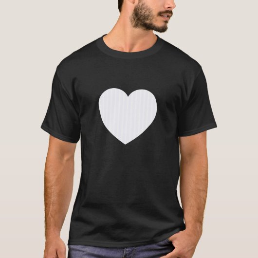 キュートな幽霊 白いストライプ 縦ライン パターン ミ Tシャツ (正面)