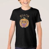 キュートな幽霊Tシャツ 子供用 - 面白いハロウィン シャツ (正面)