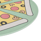 キュートな幾何学的スタイルピザスライス カッティングボード (角)
