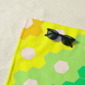 キュートな幾何学虹鮮やかパーソナライズされた ビーチタオル (インサイチュ)