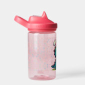 キュートな復活祭のバニー恐竜 ウォーターボトル (右面)