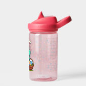 キュートな復活祭のバニー恐竜 ウォーターボトル (左面)