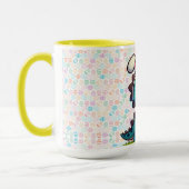 キュートな復活祭のバニー恐竜 マグカップ (左)