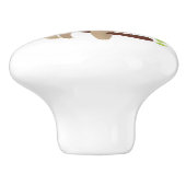 キュートな怠け者のスロスと太陽&レインボー セラミックノブ (側面)