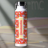 キュートな恐竜と虹 ウォーターボトル