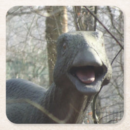 キュートな恐竜のコースター スクエアペーパーコースター