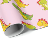 キュートな恐竜のシームレスなパターン ラッピングペーパー (ロールコーナー)