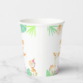 キュートな恐竜のジャングル誕生日パーティー 紙コップ (右)