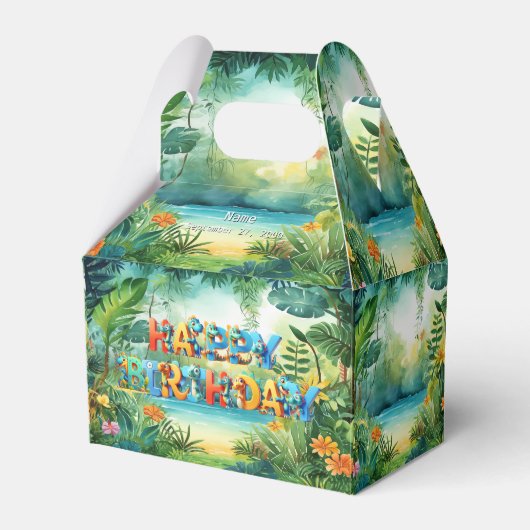 キュートな恐竜のビーフボックス フェイバーボックス (正面サイド)