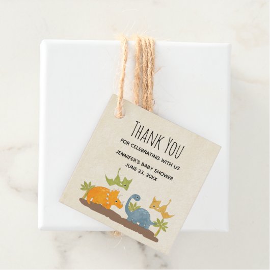 キュートな恐竜の先史時代の野生動物ありがとう フェイバータグ (インサイチュ)