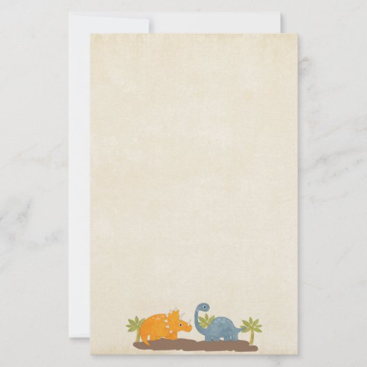 キュートな恐竜の先史時代の野生生物 (正面)