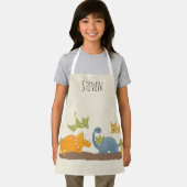 キュートな恐竜の先史時代の野生生物 エプロン (インサイチュ)