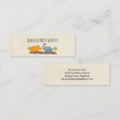 キュートな恐竜の先史時代の野生生物 スキニー名刺 (正面/裏面)