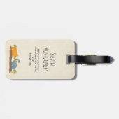 キュートな恐竜の先史時代の野生生物 ラゲッジタグ (裏面横)